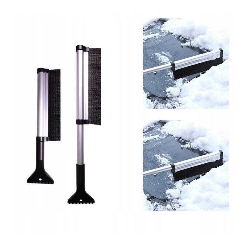 DUŻA SKROBACZKA TELESKOPOWA SZCZOTKA SKROBAK DO ODŚNIEŻANIA SZYBY AUTA 2W1 SKROB05 - obrazek 3