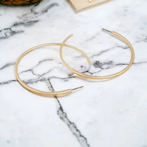 Kolczyki damskie koła 6,7 cm K1542