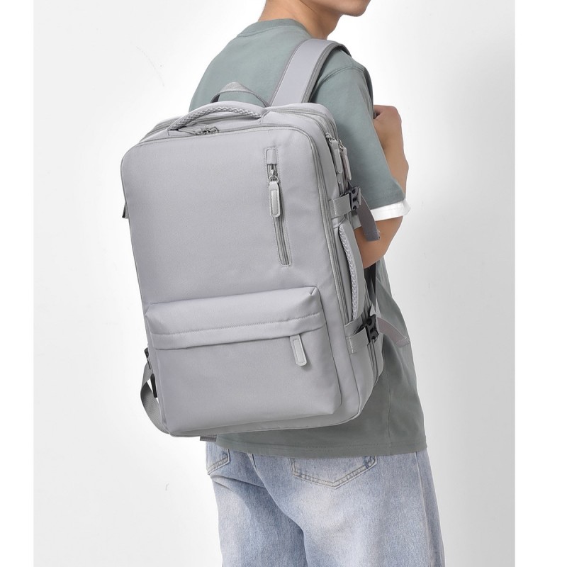 Plecak podróżny, kabinowy do samolotu, wodoodporny z USB, 44x30x16/26cm PL176 - obrazek 4