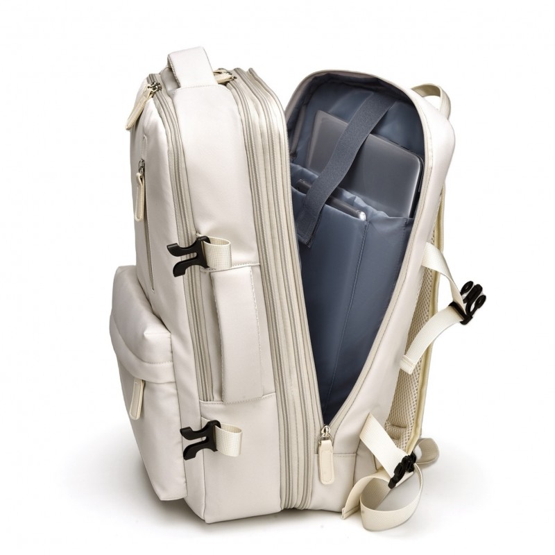 Plecak podróżny, kabinowy do samolotu, wodoodporny z USB, 44x30x16/26cm PL176 - obrazek 8