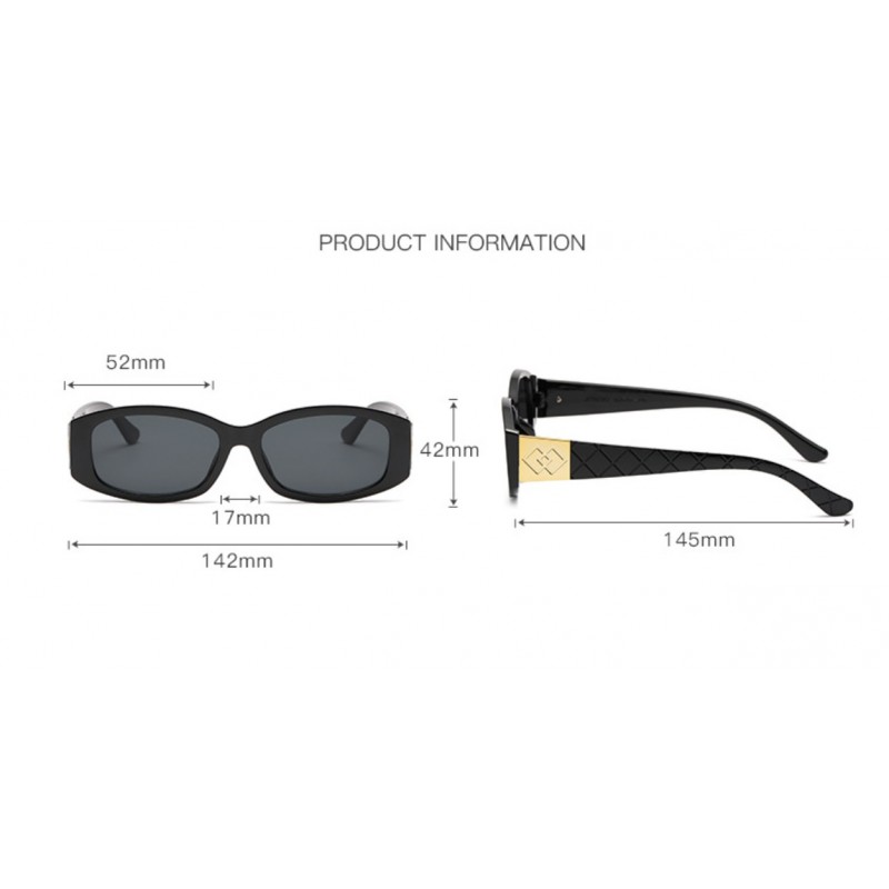 Okulary przeciwsłoneczne ELEGANT BLACK OK378 - obrazek 3