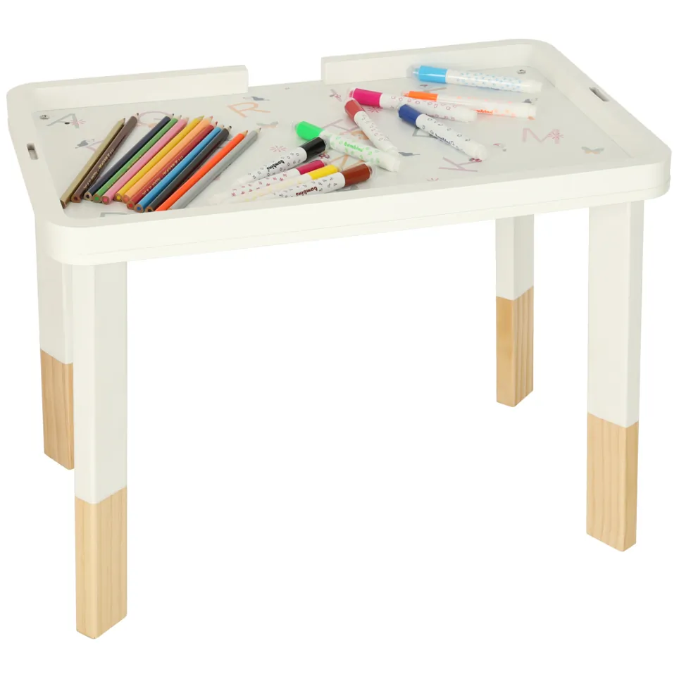 Tablica manipulacyjna LULILO LUDO stolik drewniany sensoryczny 2w1 różowy - obrazek 10