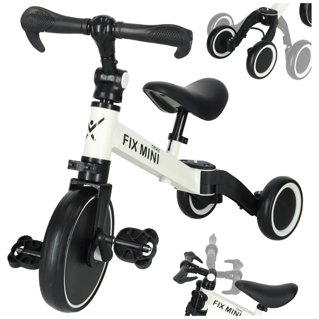 Rowerek biegowy Trike Fix Mini rower wielofunkcyjny 3w1 biały