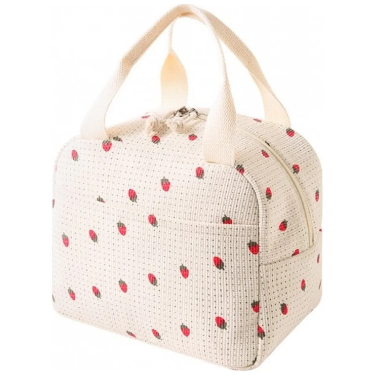 Torba termiczna do przenoszenia żywności LUNCH BOX truskawki 26x21x18cm PJM42 - obrazek 5