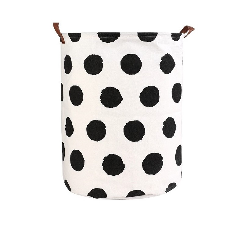 POJEMNIK KOSZ WOREK NA ZABAWKI LUB PRANIE KROPKI 35x45 cm OR2WZ26 - obrazek 2