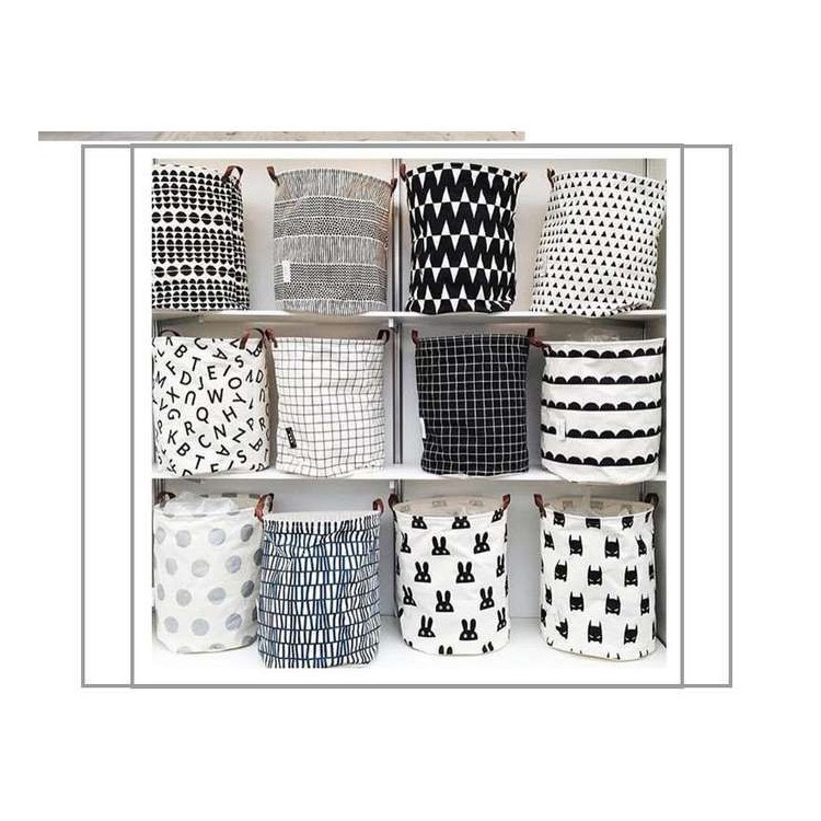 POJEMNIK KOSZ WOREK NA ZABAWKI LUB PRANIE KROPKI 35x45 cm OR2WZ26 - obrazek 5