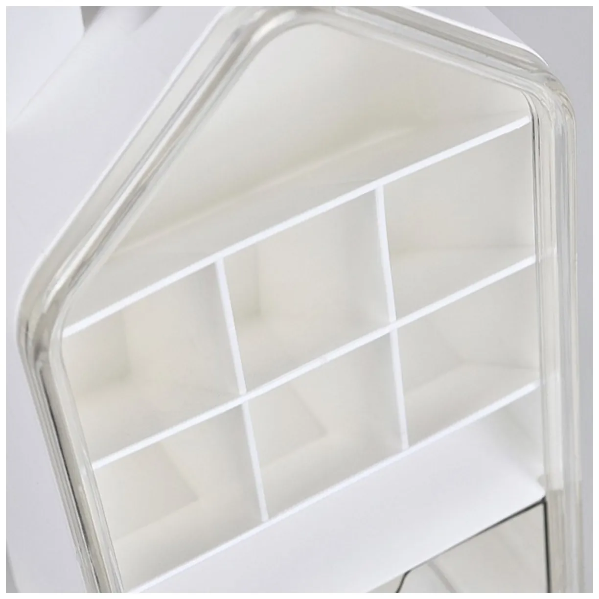 Organizer biurowy, przybornik z przegródkami, domek 11 x 11 x 21,6cm CB72 - obrazek 10