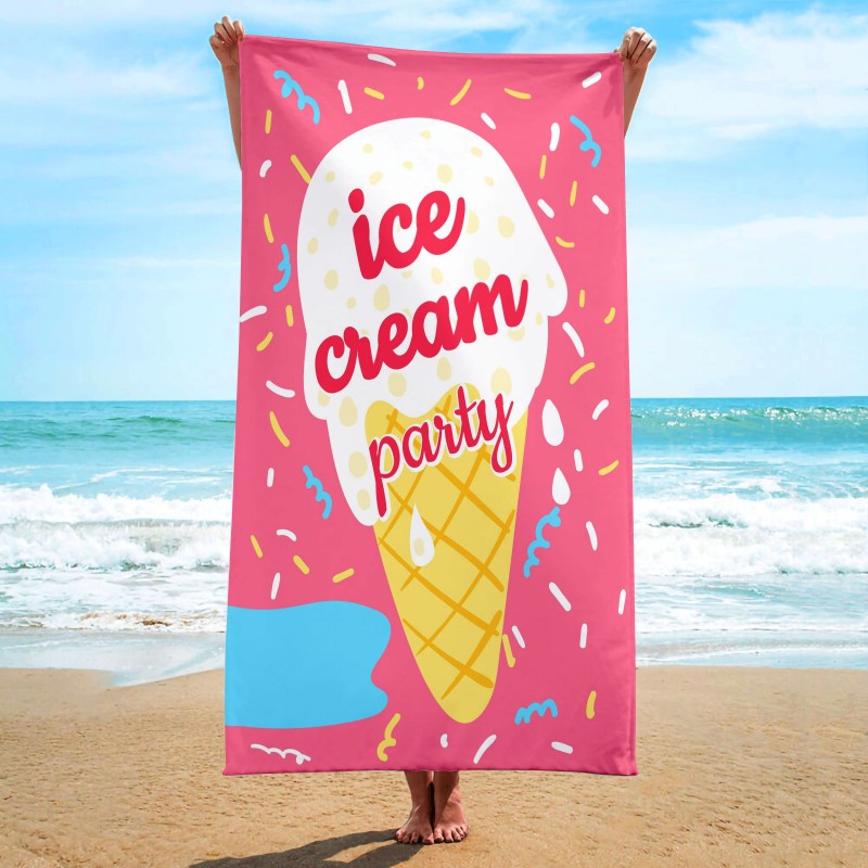Ręcznik plażowy prostokątny ICE CREAM PARTY 150x70 REC54WZ3 - obrazek 2