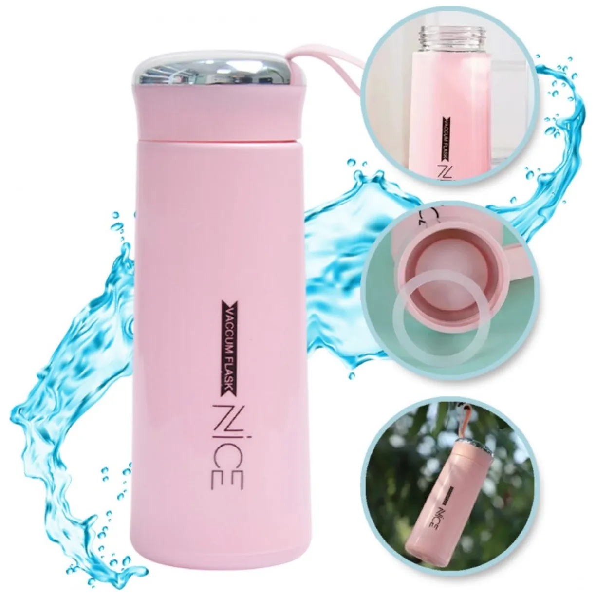 Butelka na wodę z uchwytem NICE 400 ML BD12R