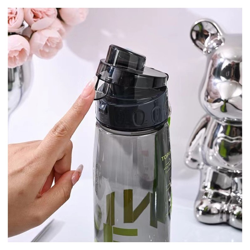 BUTELKA NA WODĘ BIDON NA SIŁOWNIĘ FITNESS 800ml przenośny BD45 - obrazek 3