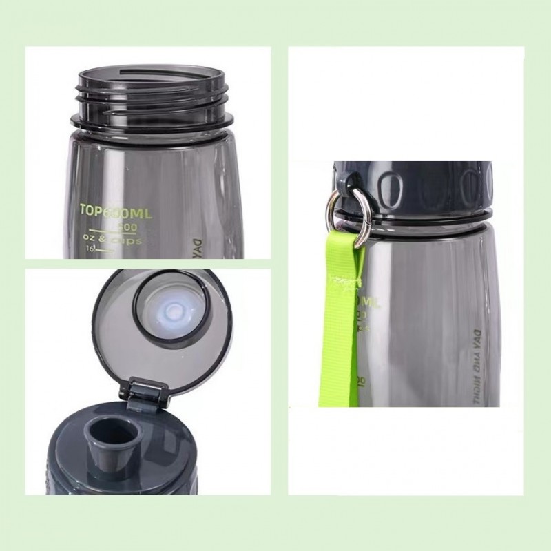 BUTELKA NA WODĘ BIDON NA SIŁOWNIĘ FITNESS 800ml przenośny BD45 - obrazek 5