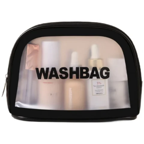 Kosmetyczka rozkładana WASHBAG kuferek czarny KS47CZ