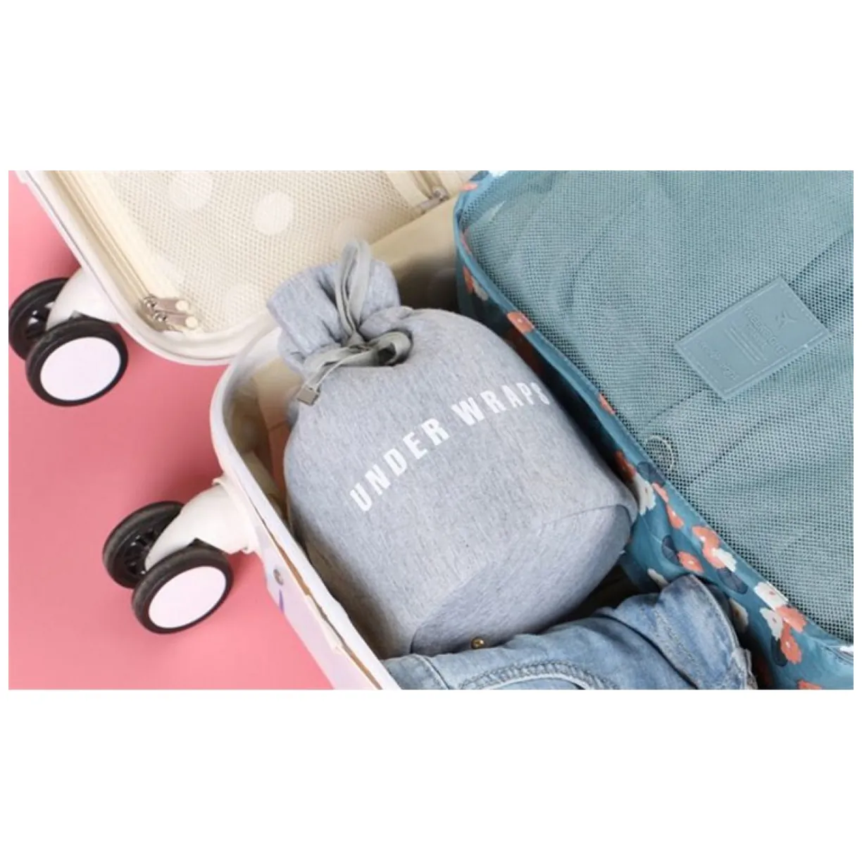 Kosmetyczka Worek Denim Grey KS13SZ - obrazek 6
