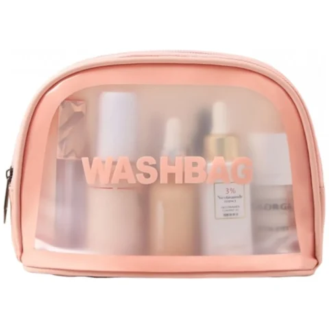 Kosmetyczka rozkładana WASHBAG kuferek róż KS47R