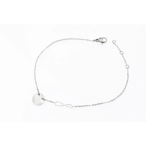 BRANSOLETKA podwójna STAL CHIRURGICZNA BST567S