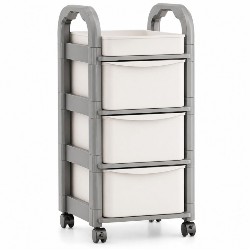 Plastikowy regał na kółkach szafka szuflady szafa 54,7x 33,5 x 24,5cm SZ56