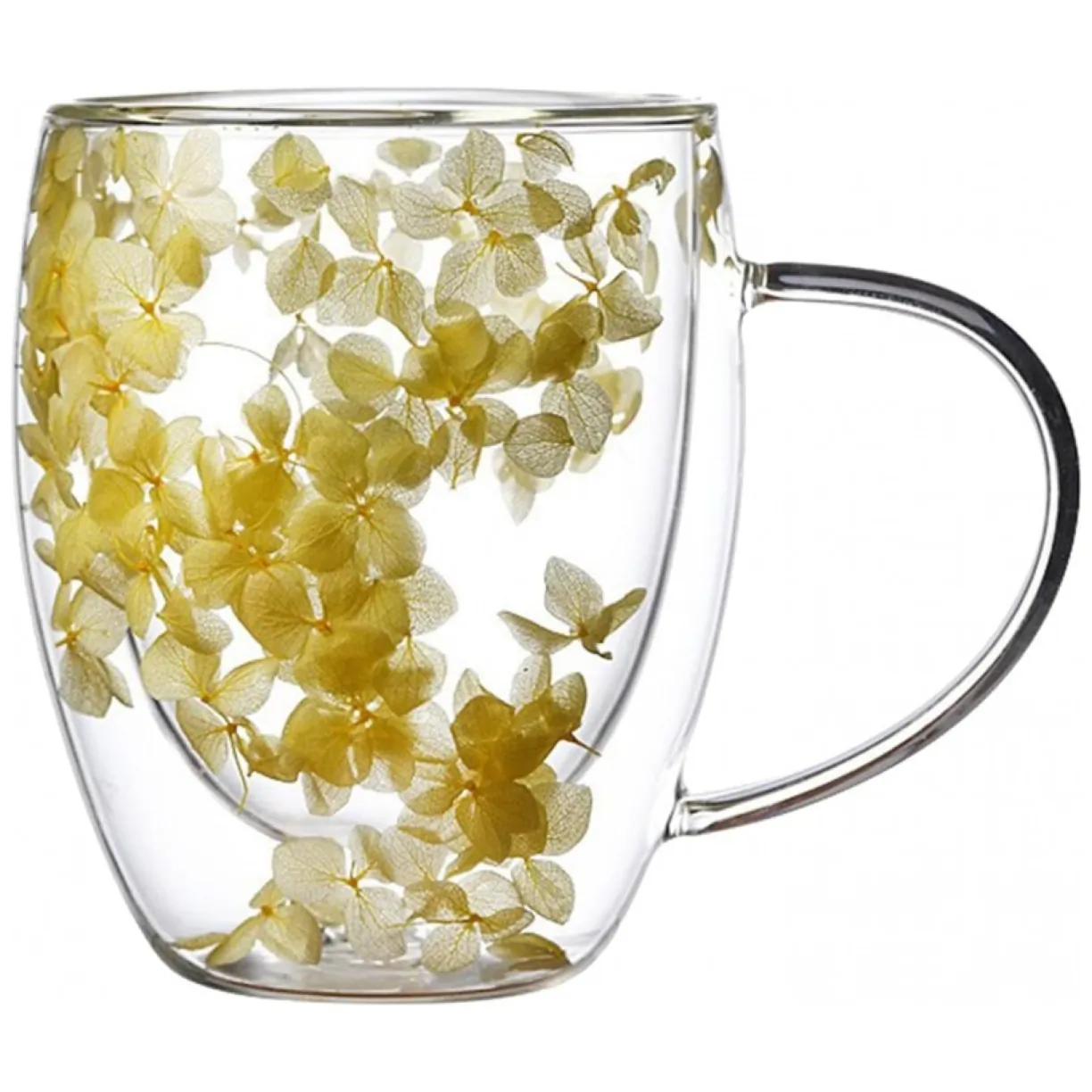Szklanka termiczna z kwiatami w środku, hortensje 300 ml 1szt - obrazek 7
