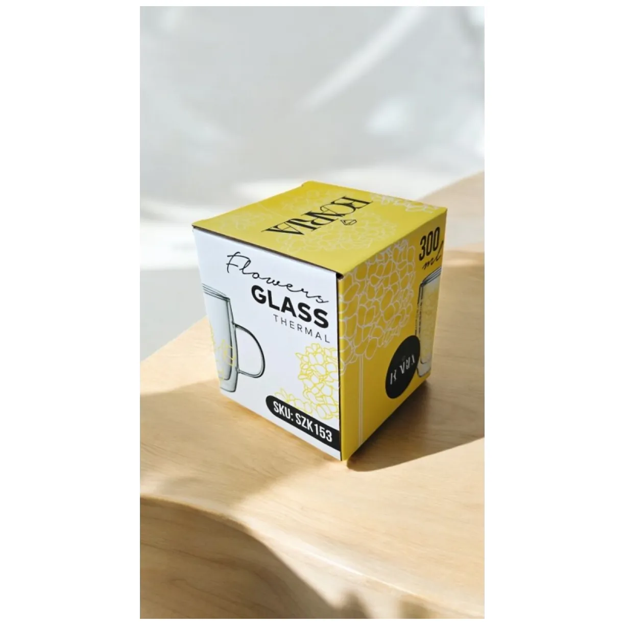 Szklanka termiczna z kwiatami w środku, hortensje 300 ml 1szt - obrazek 8