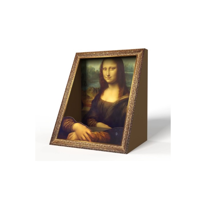 Drapak domek DLA KOTA - obraz ramka Mona Lisa, legowisko KOT29 - obrazek 3