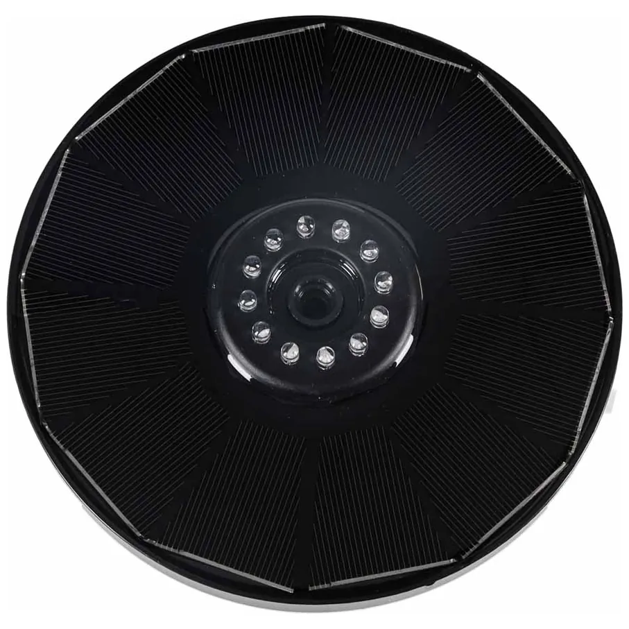 Fontanna solarna LUARO do oczka wodnego ogrodowa pompa pływająca LED RGB 16cm - obrazek 4