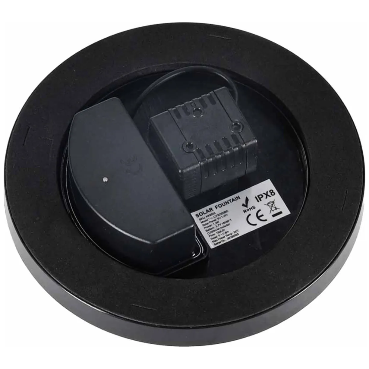 Fontanna solarna LUARO do oczka wodnego ogrodowa pompa pływająca LED RGB 16cm - obrazek 5