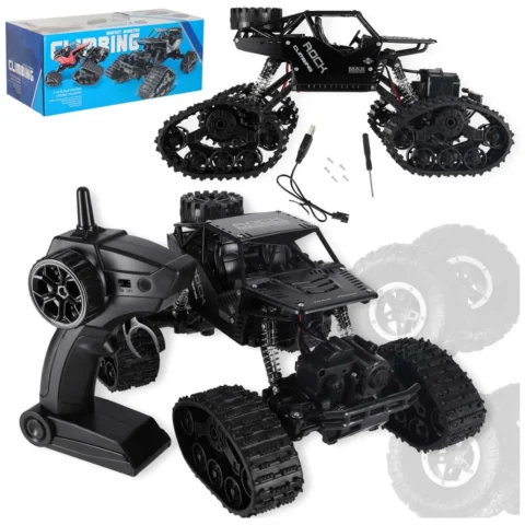 Samochód zdalnie sterowany na pilota RC Rock Crawler 4x4 LHC012 auto 2w1 czarny