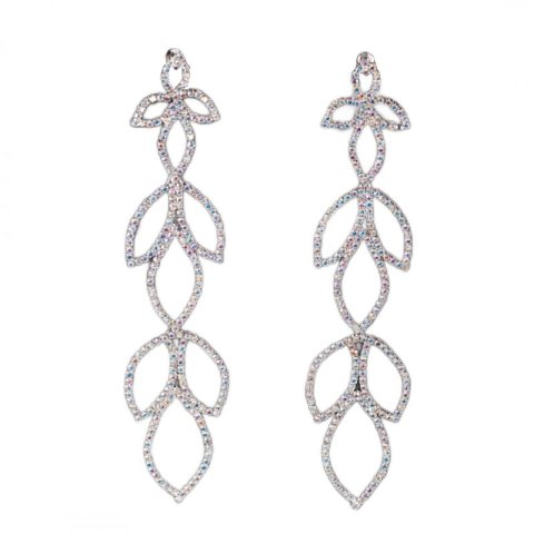 KOLCZYKI Opalizujące Kryształy K1620