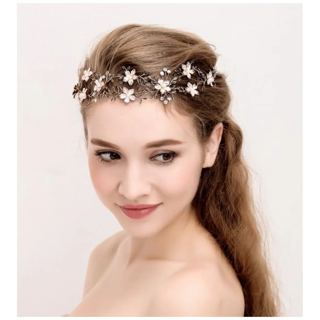 Ślubna opaska do włosów DAISY - obrazek 3