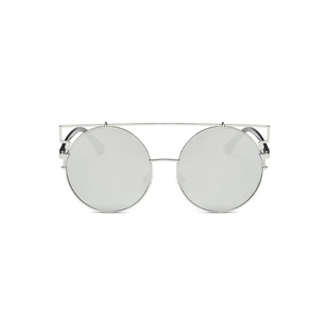 OKULARY LUSTRZANE OVER&OVER - SREBRNE OK83WZ4