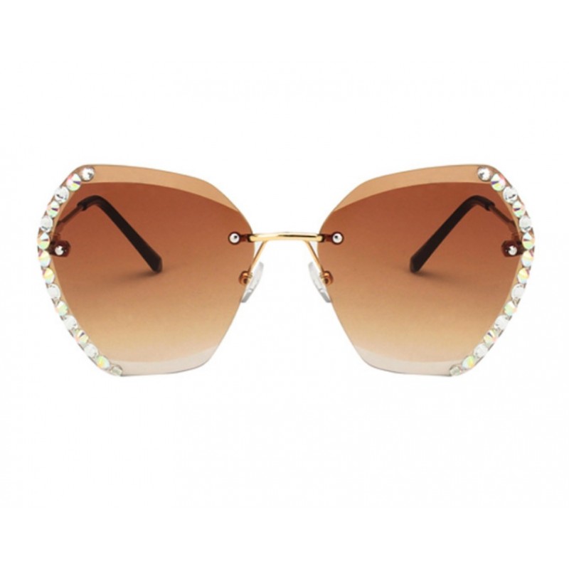 Okulary przeciwsłoneczne z kryształkami COFFE OK212WZ1