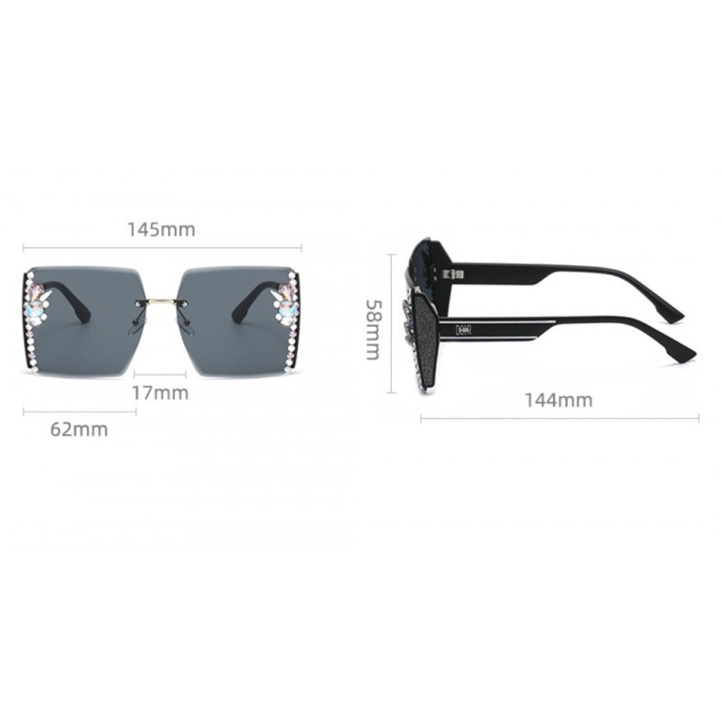 Okulary przeciwsłoneczne z kryształkami GRADIENT OK304WZ2 - obrazek 2