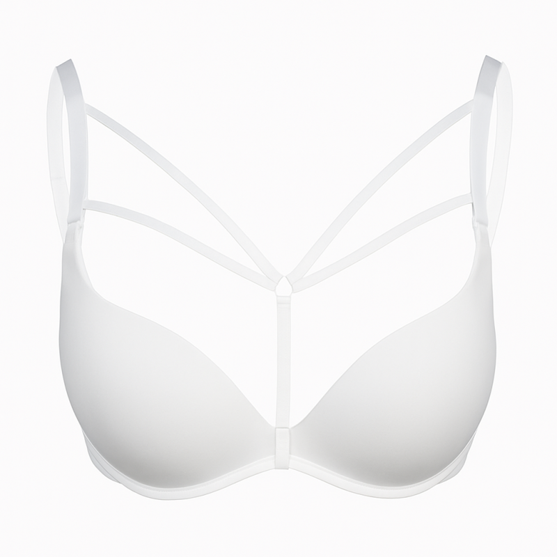 Ozdobne ramiączka do biustonosza MIA WHITE RA007 - obrazek 2