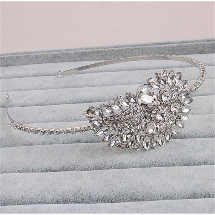 Ślubna opaska do włosów O9 - obrazek 2