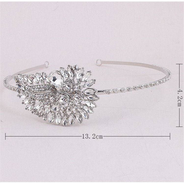 Ślubna opaska do włosów O9 - obrazek 3