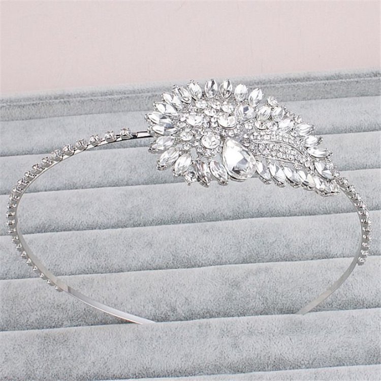 Ślubna opaska do włosów O9 - obrazek 5