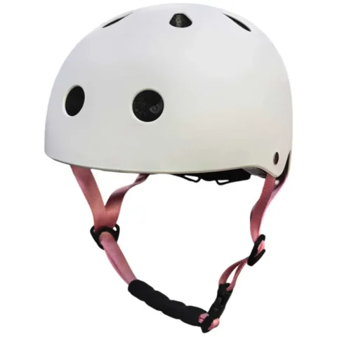 Kask rowerowy dla dziecka Trike Fix dziecięcy regulowany LED S 48-54cm biały