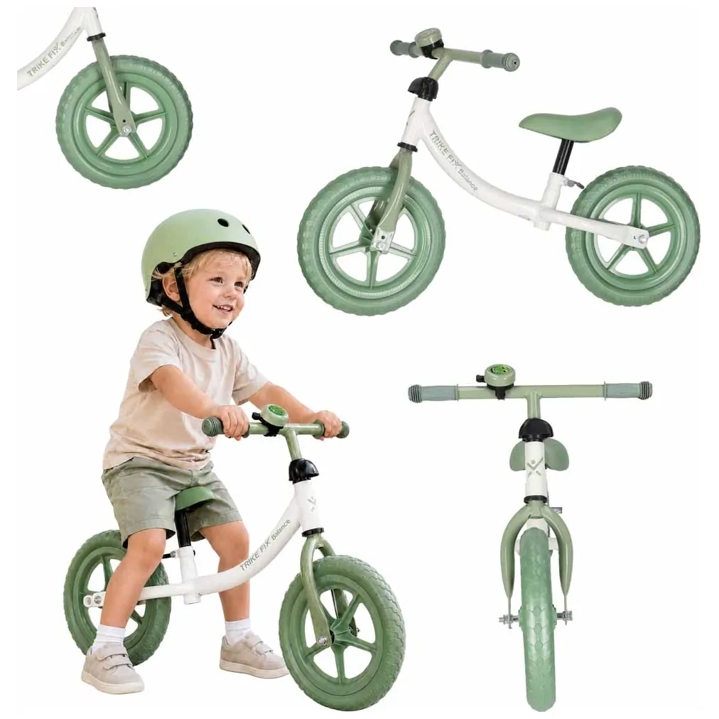 Rowerek biegowy Trike Fix Balance z dzwonkiem zielony