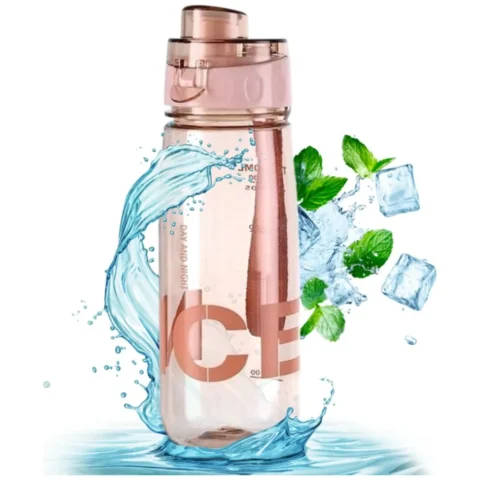 BUTELKA NA WODĘ BIDON NA SIŁOWNIĘ FITNESS 800ml przenośny różowy BD46