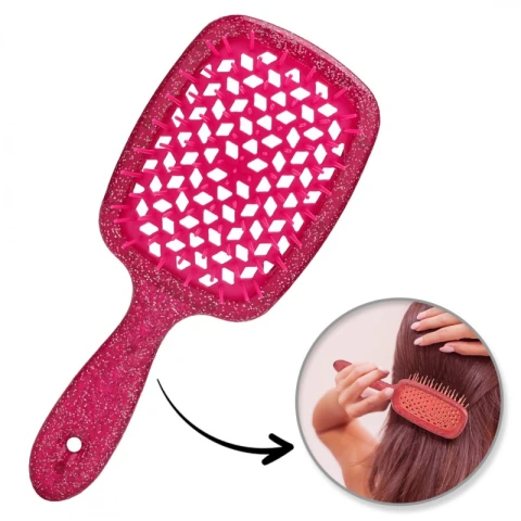 Szczotka do rozczesywania włosów, do suszenia, do masażu, SCZ17CR