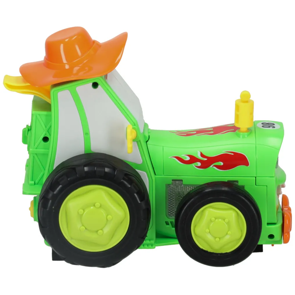 Skaczący tańczący traktor zdalnie sterowany z akumulatorem zielony - obrazek 4