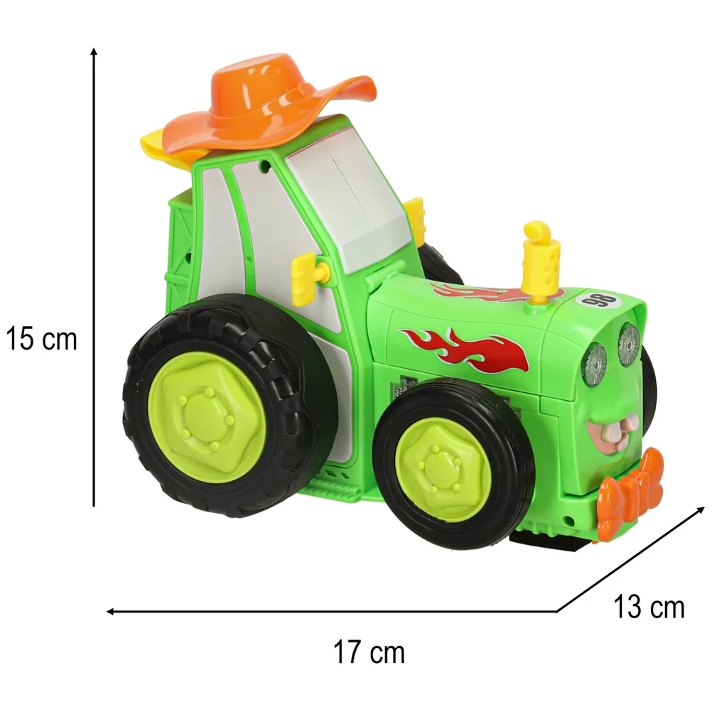 Skaczący tańczący traktor zdalnie sterowany z akumulatorem zielony - obrazek 8