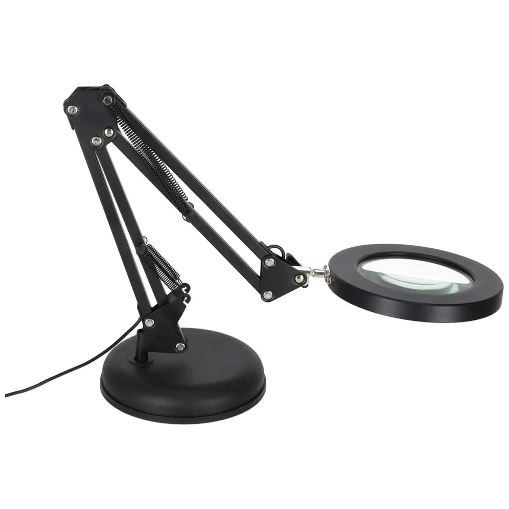 Lampka biurkowa LED z lupą i regulacją światła - mocowanie klips/podstawa - obrazek 4