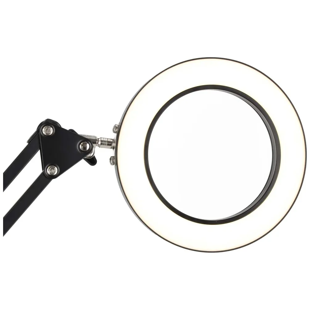 Lampka biurkowa LED z lupą i regulacją światła - mocowanie klips/podstawa - obrazek 9