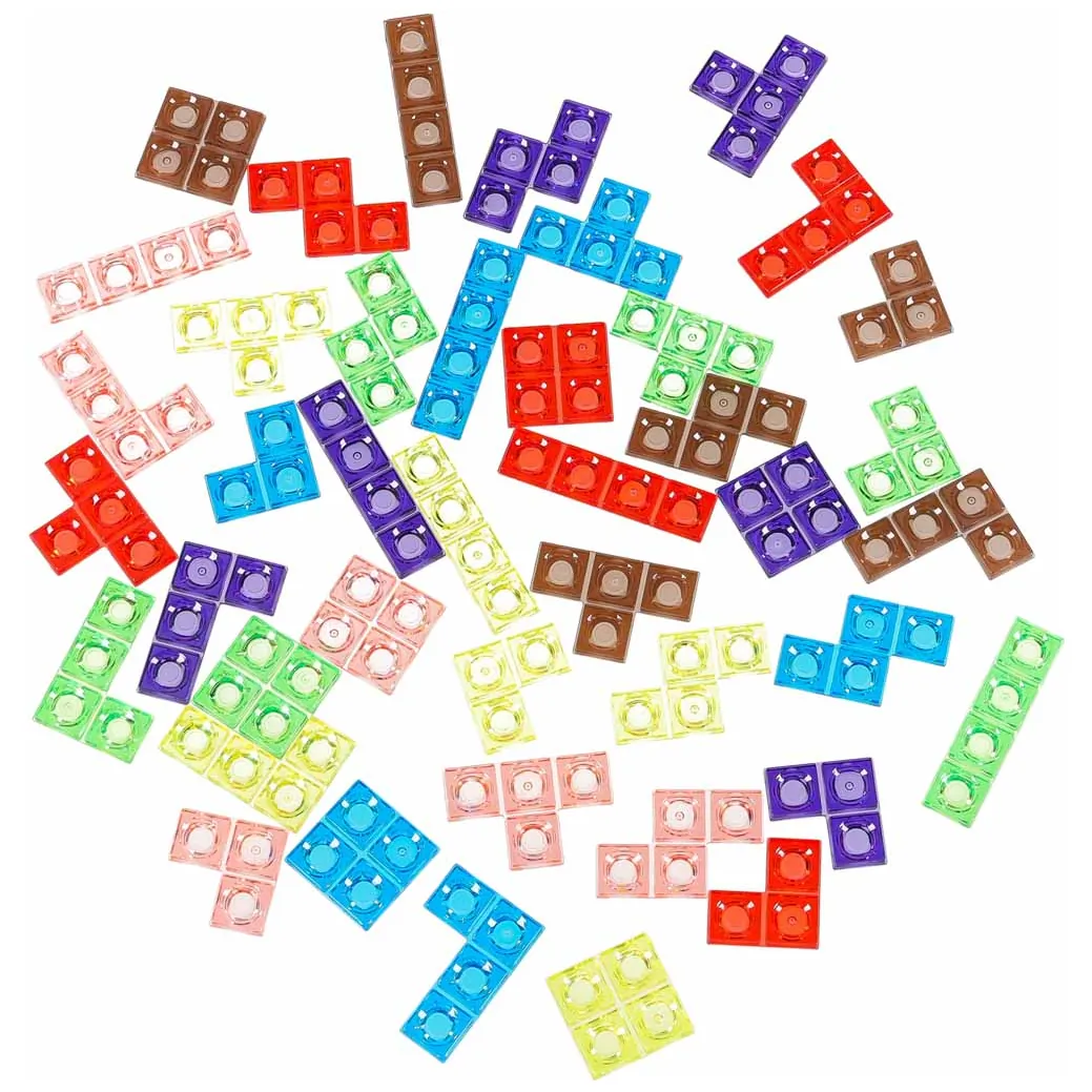 Gra logiczna układanka tetris stojąca - kolorowe klocki dla dzieci - obrazek 7
