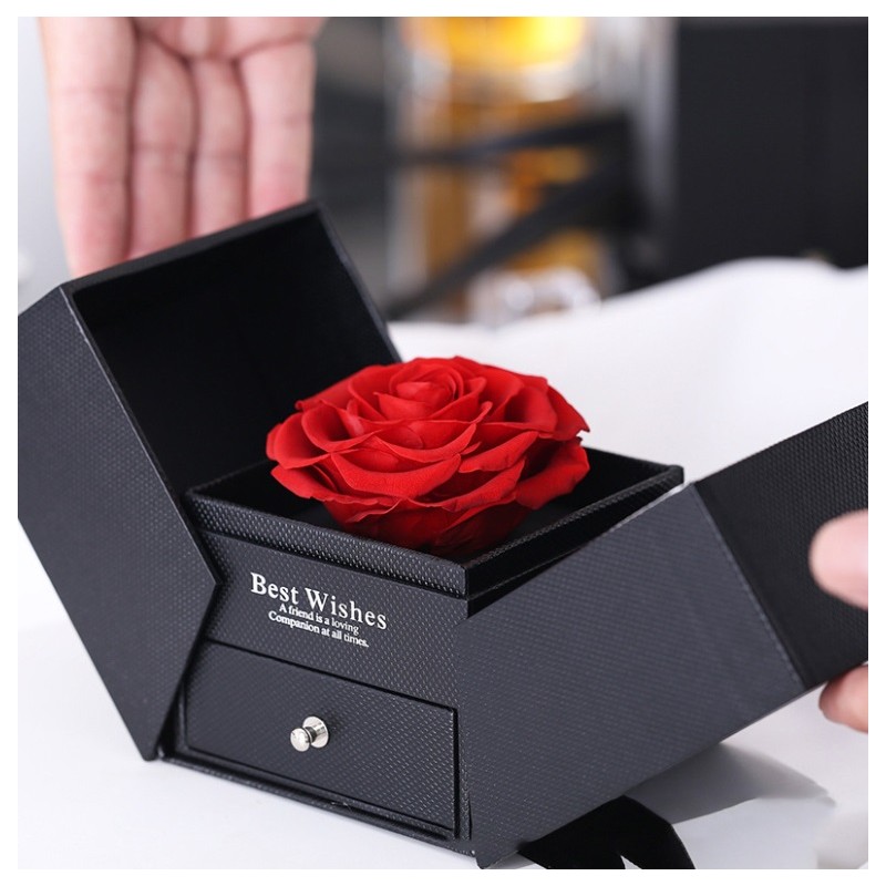 Pudełeczko Walentynkowe na biżuterię mydlana Wieczna Róża PDOZ17CZ - obrazek 3