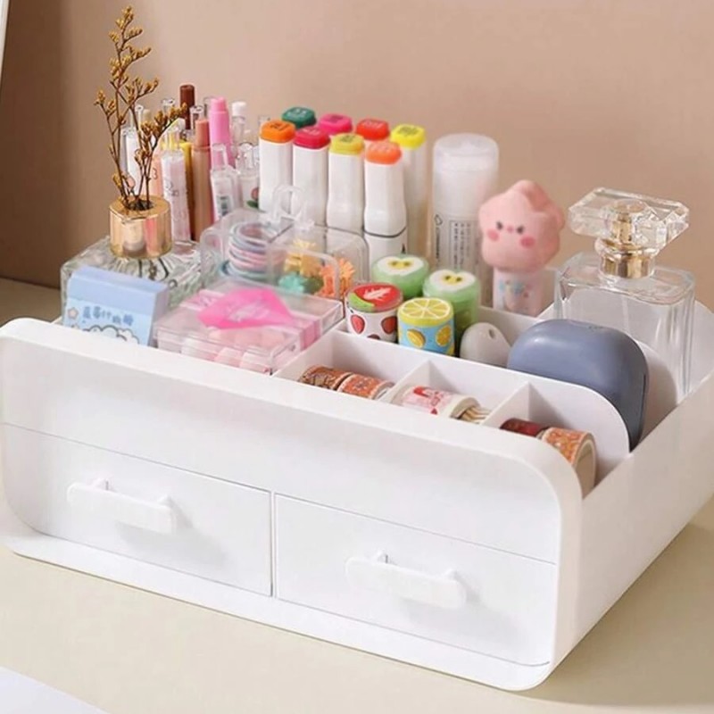 Wielofunkcyjny organizer na kosmetyki z szufladkami 26x10x16 cm CB46 - obrazek 5