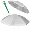 Parasol ogrodowy plażowy regulowany łamany składany UV 150cm szary