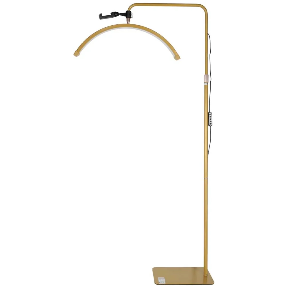 Lampa do przedłużania rzęs LED 36W regulowana kosmetyczna bezcieniowa łuk złota - obrazek 4