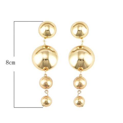 KOLCZYKI Wiszące Złoto XXL K962