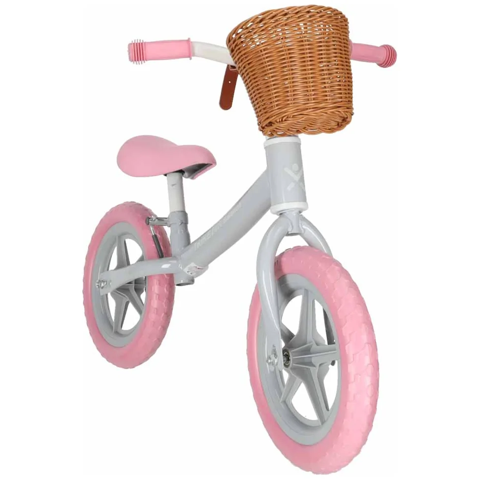Rowerek biegowy Trike Fix Balance z koszykiem różowy - obrazek 5